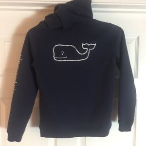 Girls vineyard vines navy blue hooded sweatshirt